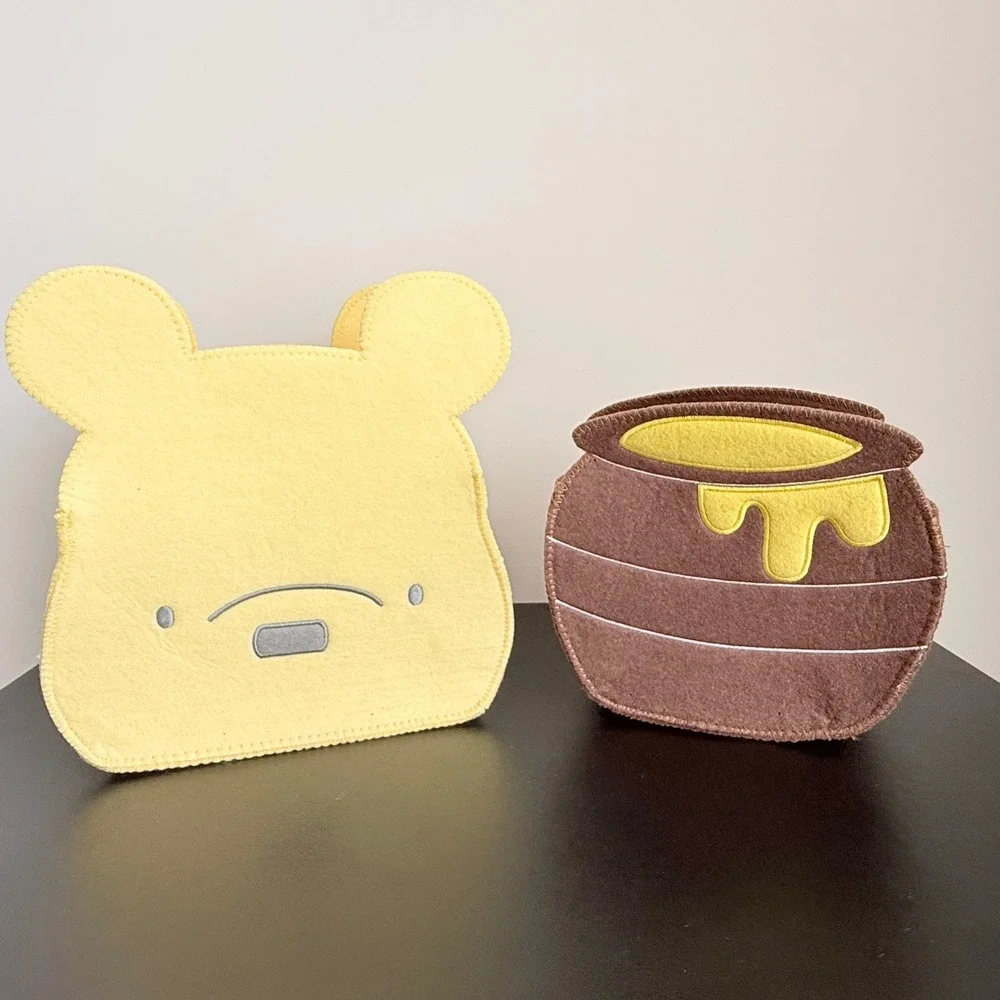 Disney Baby Winnie the Pooh & Hunny Pot 2-Piece Felt Storage Caddy Set.‎